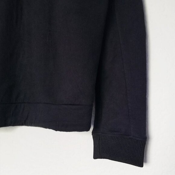 Maje Tonnerre Rouge Wing Embroidered Bird Sweatshirt Top Black S $220 Crewneck - Picture 14 of 16